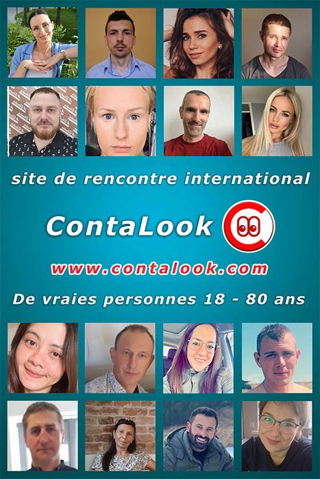 Site de rencontres international ContaLook. De vraies personnes âgées de 18 à 80 ans.