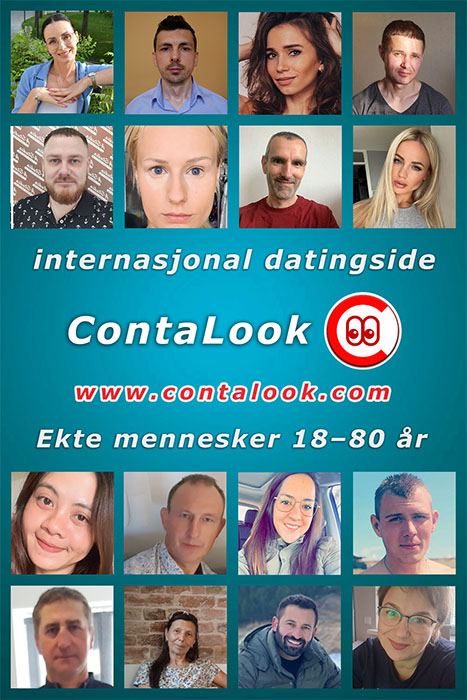 Den internasjonale datingsiden ContaLook. Ekte mennesker i alderen 18–80.